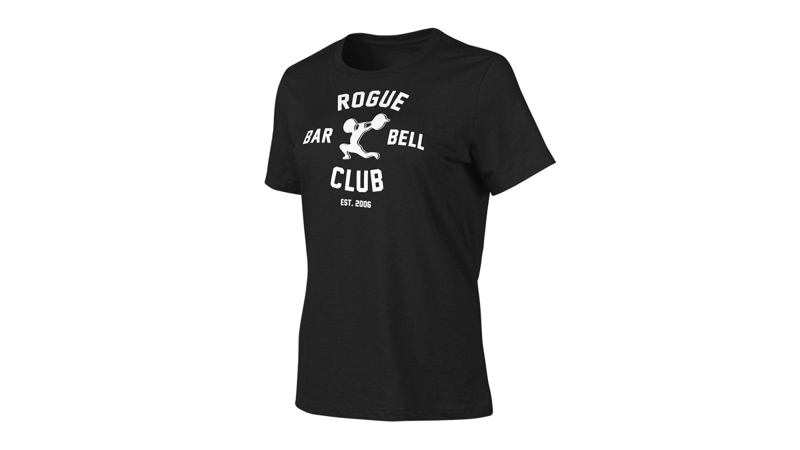 Rogue Women s Relaxed Barbell Club 2.0 T Shirt Black White Rogue Fitness Canada